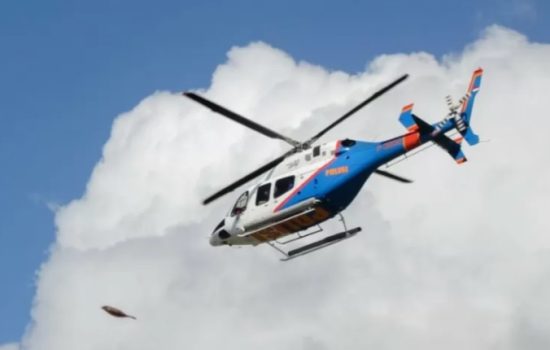Helikopter Rombongan Kapolda Jambi Mendarat Darurat